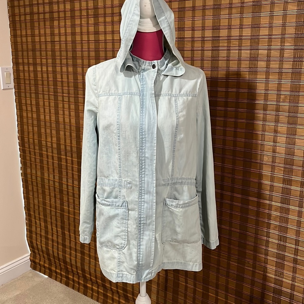 Jack chambray jacket with hood! So cute!